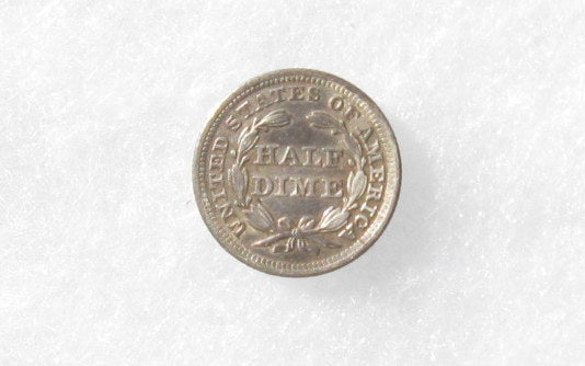 1842 Seated Liberty Half Dime XF-45 | Of Coins & Crystals