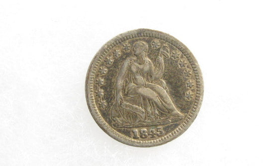 1845 Half Dime XF-45 | Of Coins & Crystals