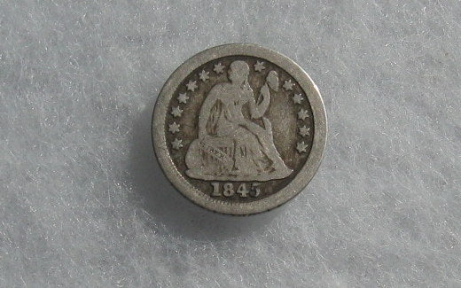 1845 O Seated Liberty Dime VG-10 | Of Coins & Crystals