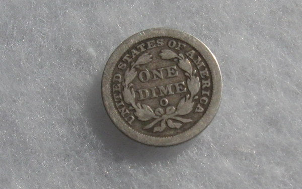 1845 O Seated Liberty Dime VG-10 | Of Coins & Crystals