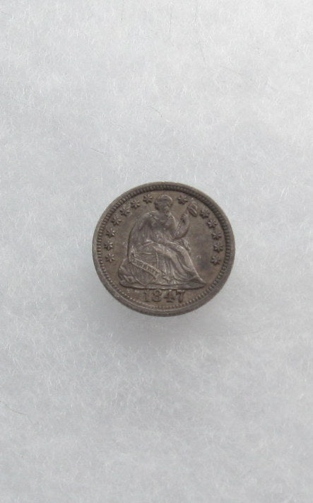 1847 Half Dime AU-50 | Of Coins & Crystals