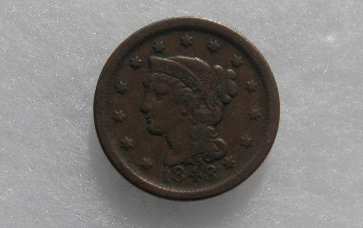 1848 Large Cent VF-30 | Of Coins & Crystals