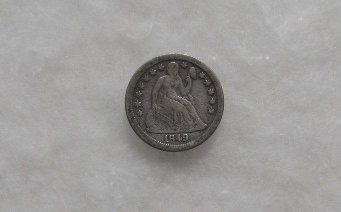 1849 O Seated Liberty Dime F-15 | Of Coins & Crystals