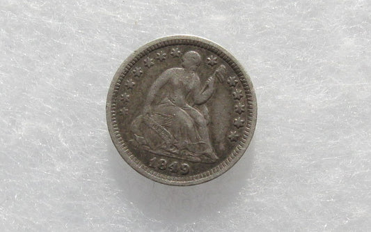 1849 Half Dime XF-45 | Of Coins & Crystals