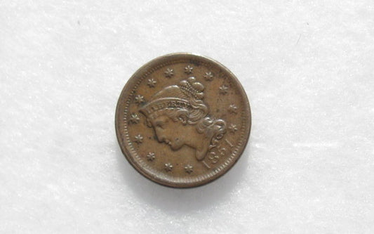 1851 Large Cent XF-40 | Of Coins & Crystals