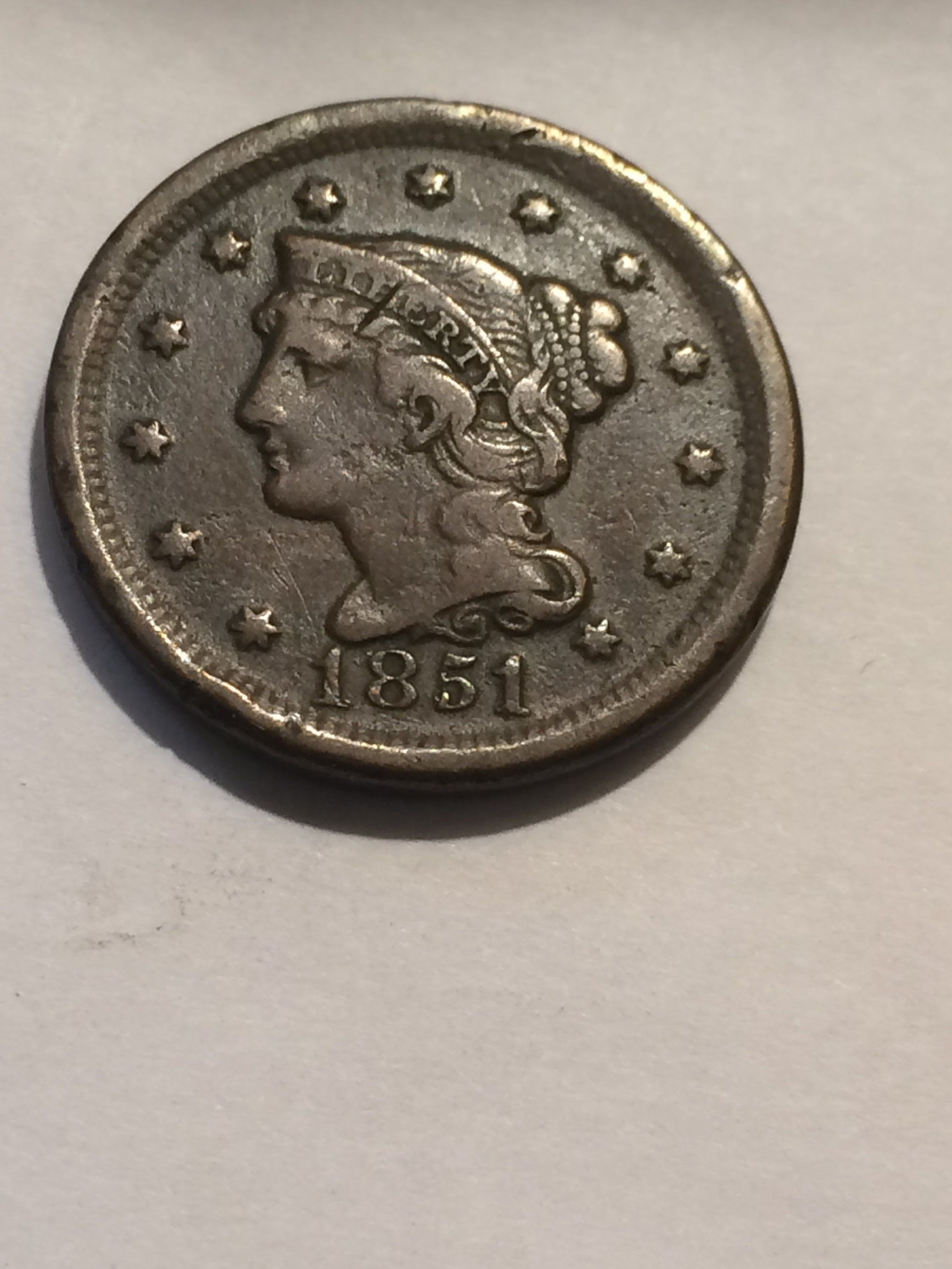 1851 Large Cent VF-20 | Of Coins & Crystals