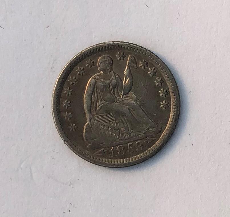 1853 O Arrows Half Dime XF-40 | Of Coins & Crystals