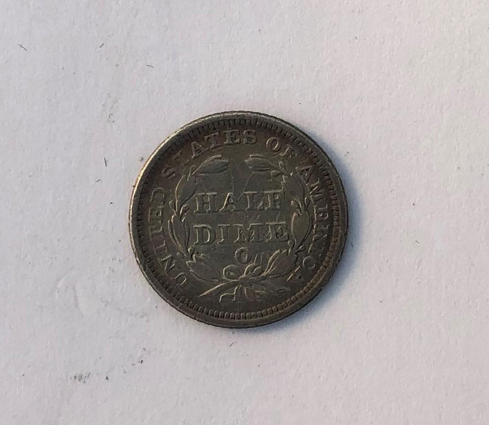 1853 O Arrows Half Dime XF-40 | Of Coins & Crystals