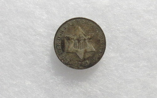 1853 Three Cent Silver XF-45 | Of Coins & Crystals