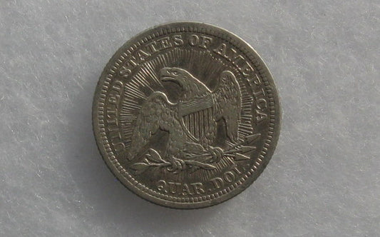 1853 Seated Liberty Quarter XF-45 | Of Coins & Crystals