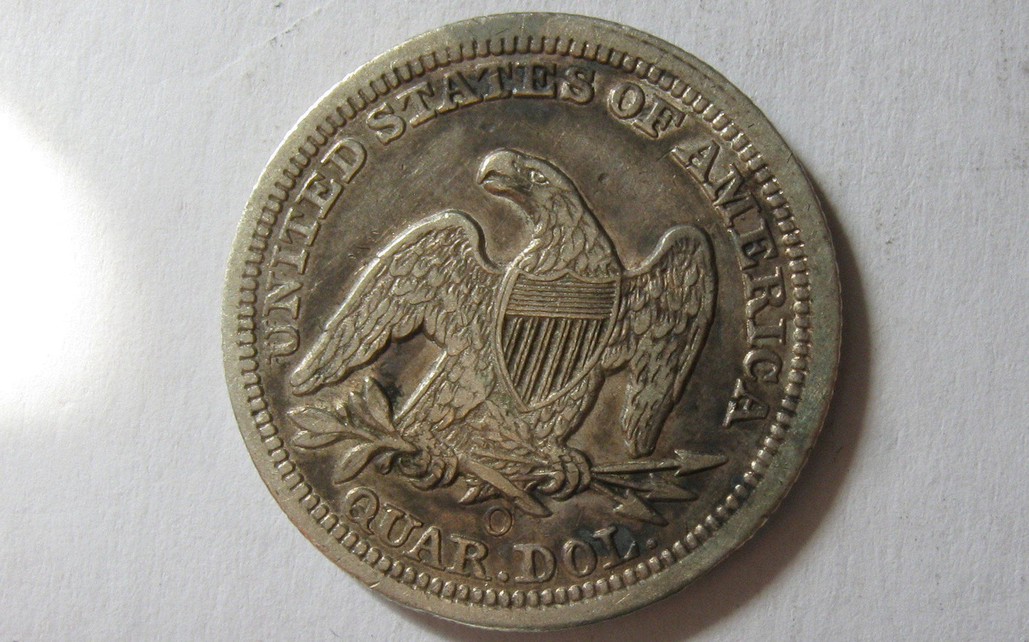 1854-O Seated Liberty Quarter.  Arrows at date.  XF-40 | Of Coins & Crystals