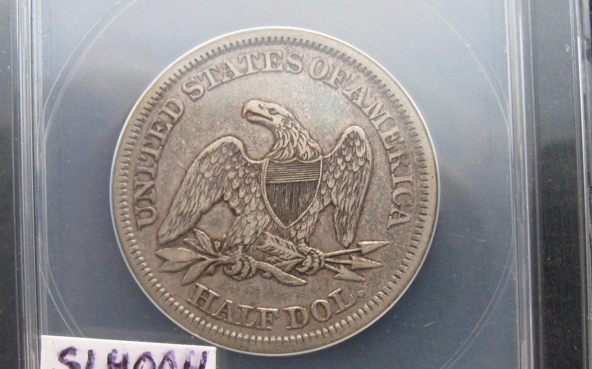 1854 Seated Liberty Half Dollar.  ANACS XF-45 | Of Coins & Crystals