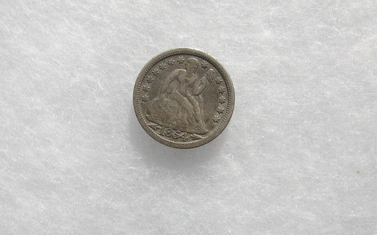 1854 Seated Liberty Dime XF-40 | Of Coins & Crystals