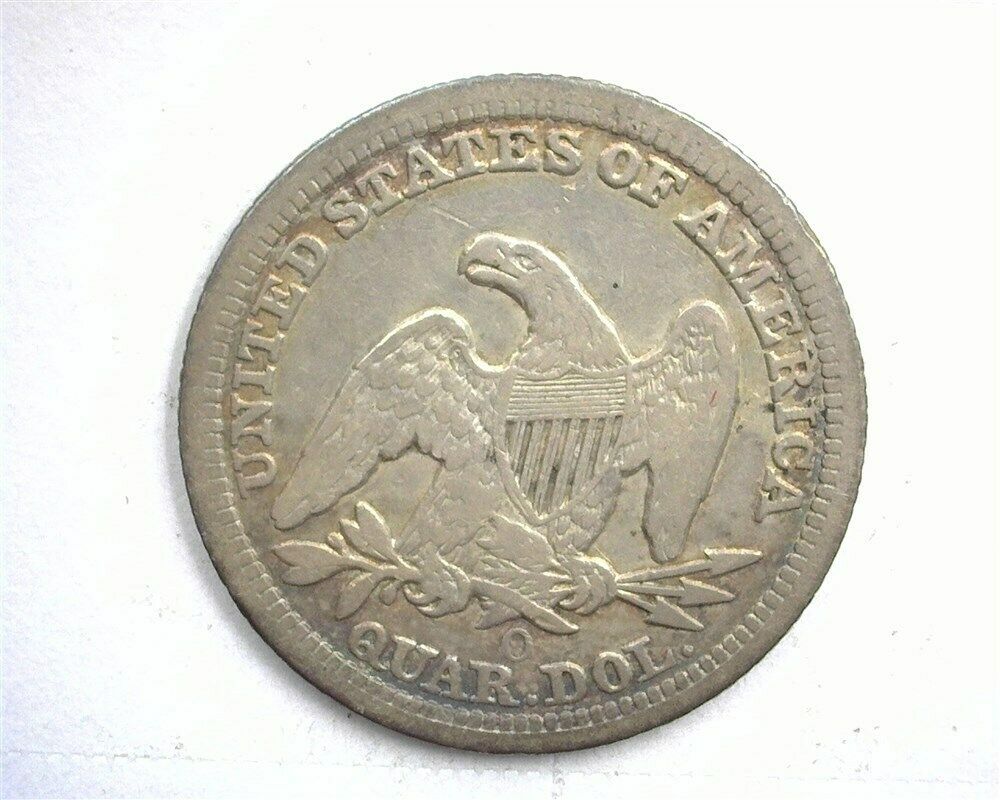 1856O Seated Liberty Quarter VF-20 | Of Coins & Crystals