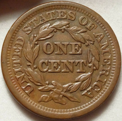 1856 Large Cent AU-58 | Of Coins & Crystals