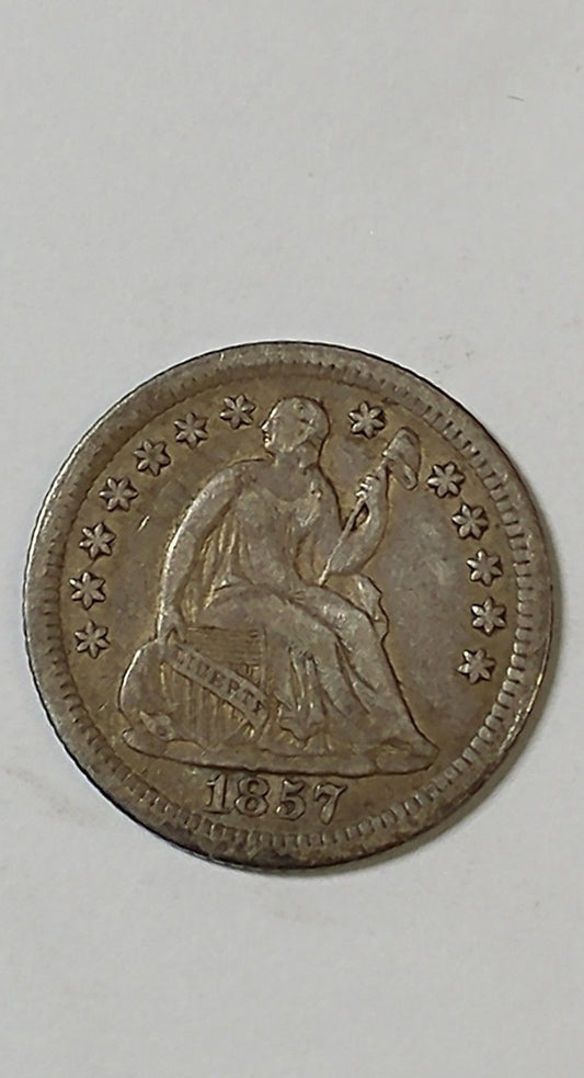 1857 O Half Dime VF-30 | Of Coins & Crystals