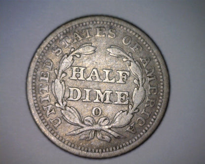 1857 O Half Dime XF-40 | Of Coins & Crystals