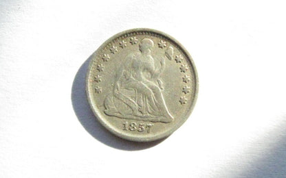 1857 Half Dime XF-40 | Of Coins & Crystals
