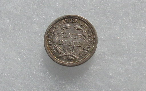 1859O Seated Liberty Half Dime XF-40 | Of Coins & Crystals