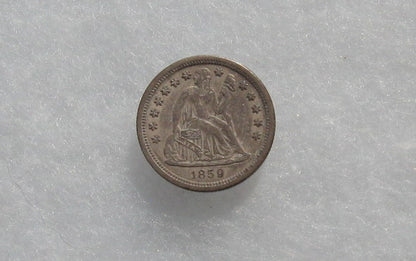 1859-O Seated Liberty Dime AU-50 | Of Coins & Crystals