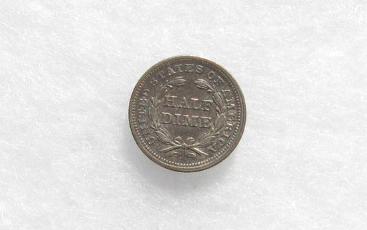 1859 Half Dime AU-50 | Of Coins & Crystals