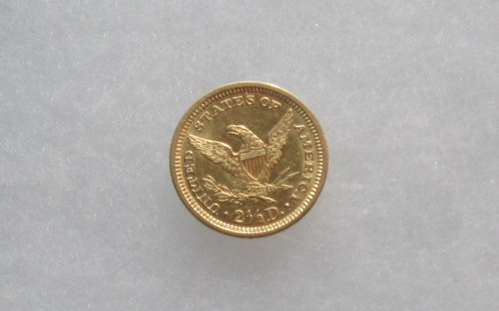 1861 Liberty Head Quarter Eagle  MS63 | Of Coins & Crystals