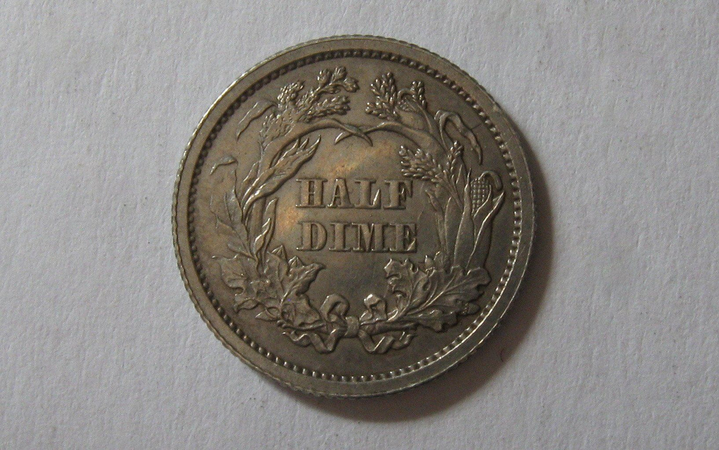 1862 Seated Liberty Half Dime.  MS-62 | Of Coins & Crystals