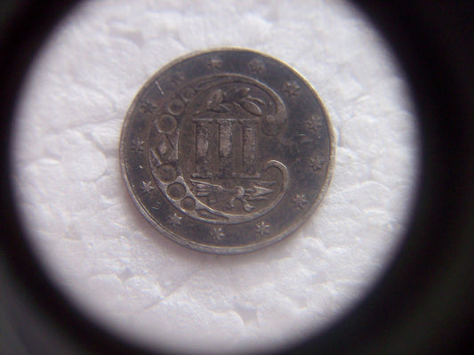 1862 Silver Three Cents XF40 | Of Coins & Crystals