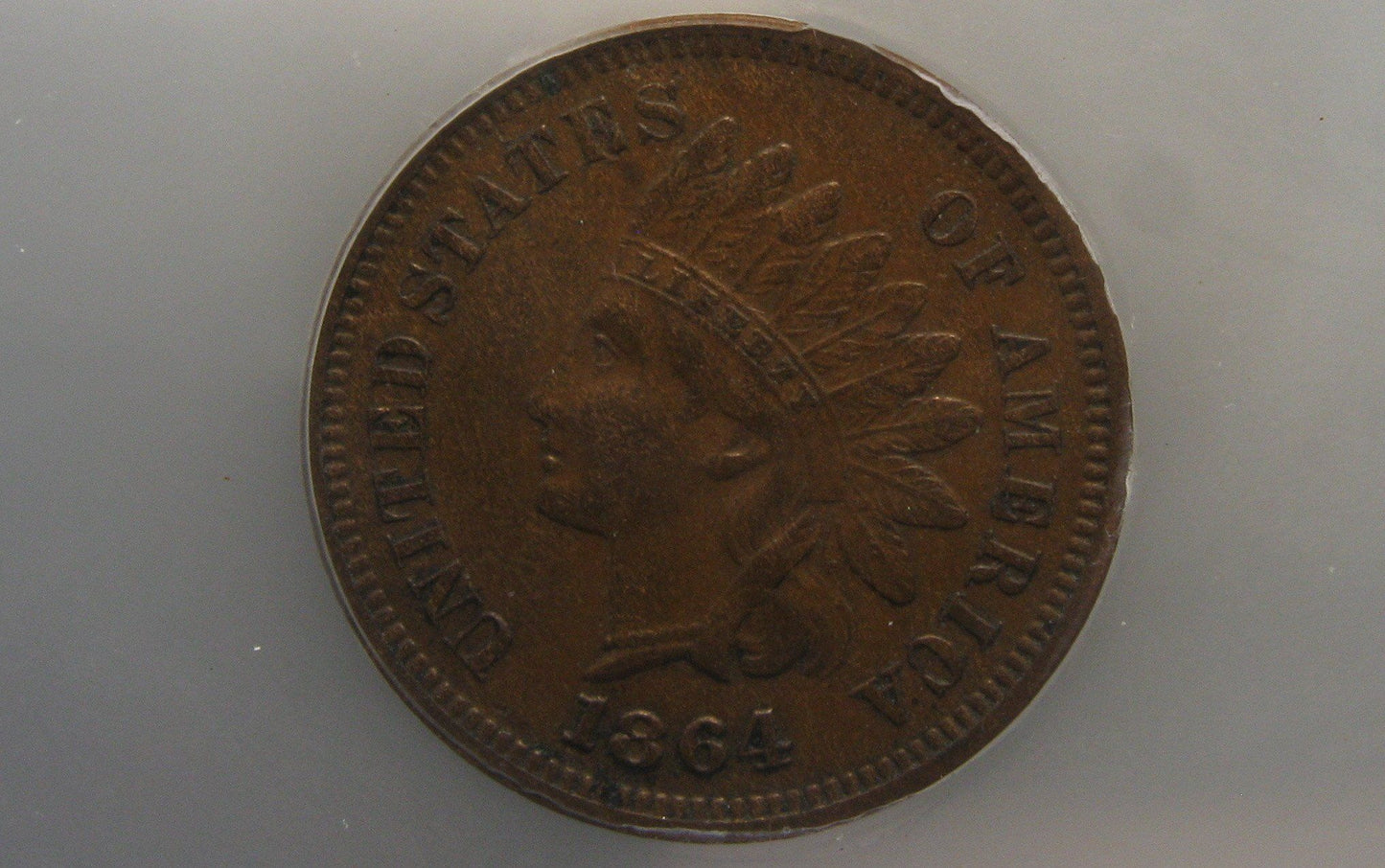 1864-L Indian Cent ICG AU-50 | Of Coins & Crystals