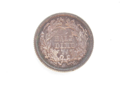 1864 Seated Half Dime choice unc