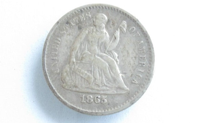 Half Dimes Set of 3 - 1864s, 1865s, 1871s