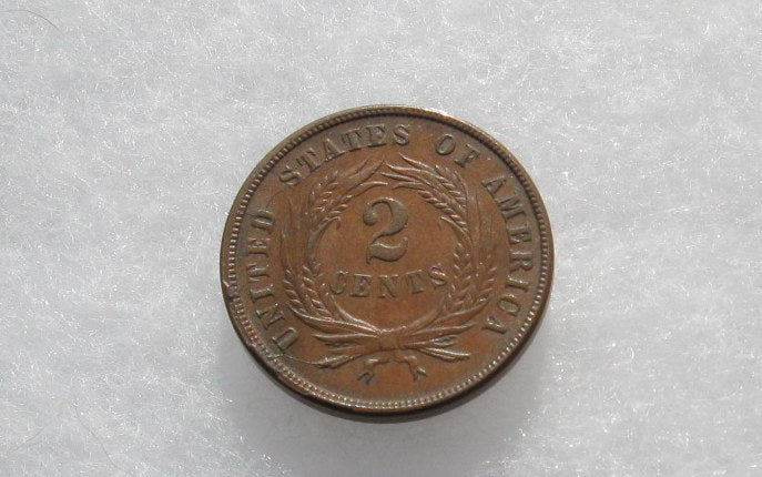1865 Two Cents MS-60 | Of Coins & Crystals