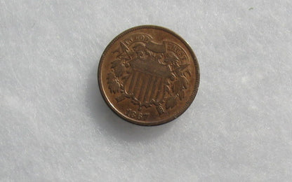 1867 Two Cents F-12 | Of Coins & Crystals