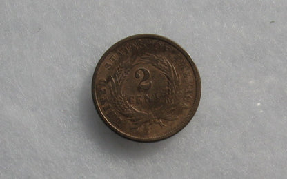 1867 Two Cents F-12 | Of Coins & Crystals
