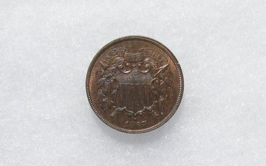 1867 Two Cents MS-64 | Of Coins & Crystals