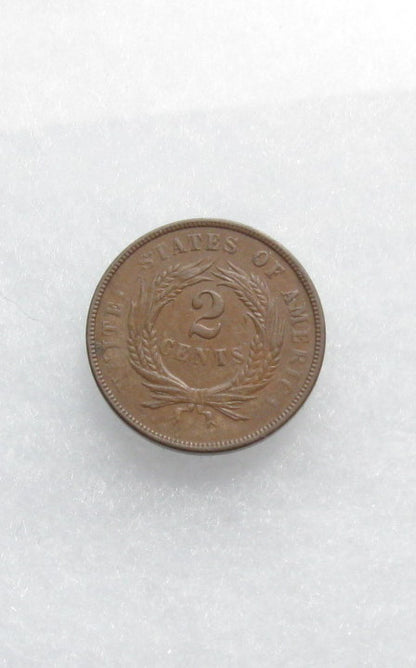1868 Two Cents AU-55 | Of Coins & Crystals