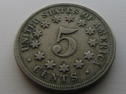 1868 Shield Nickel XF-40 | Of Coins & Crystals