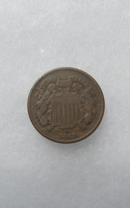 1868 Two Cents F-12 | Of Coins & Crystals