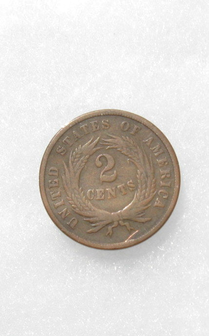 1868 Two Cents F-12 | Of Coins & Crystals