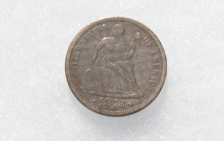 1873 Seated Liberty Dime XF-40 | Of Coins & Crystals