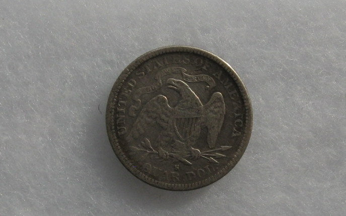 1877-S  Seated Liberty Quarter VF-30 | Of Coins & Crystals