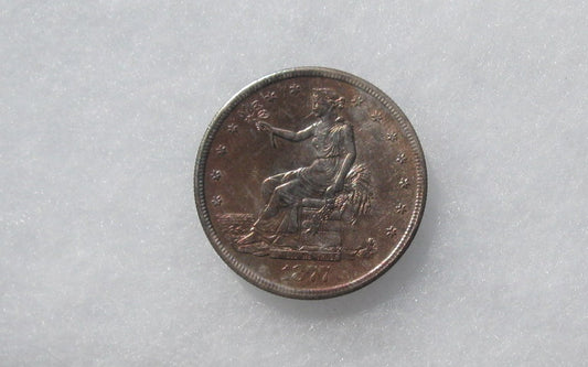 1877-S Trade Dollar MS-60 | Of Coins & Crystals