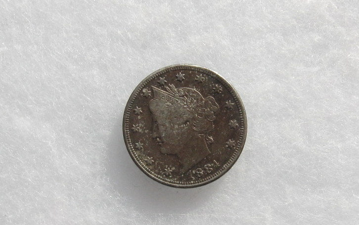 1884 V-Nickel XF-40 | Of Coins & Crystals
