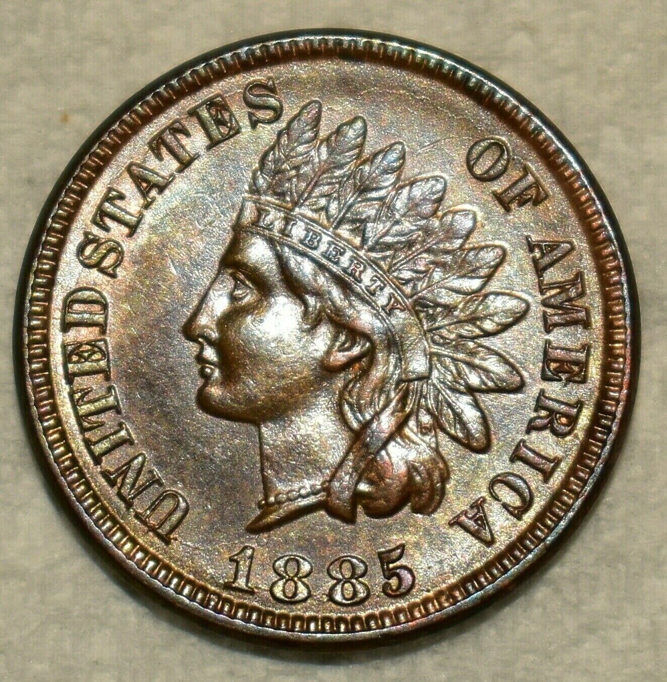 1885 Indian Cent MS-63 Bn | Of Coins & Crystals