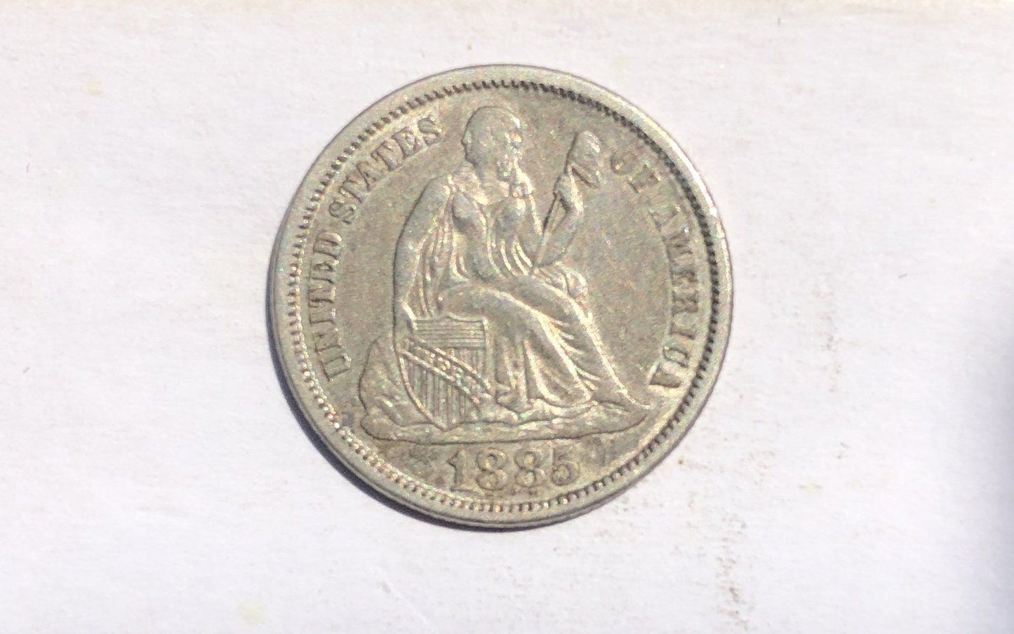 1885 Seated Liberty Dime XF-45 | Of Coins & Crystals