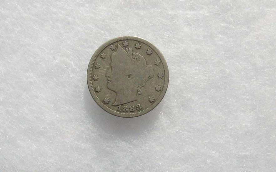 1888 V-Nickel G-4 | Of Coins & Crystals