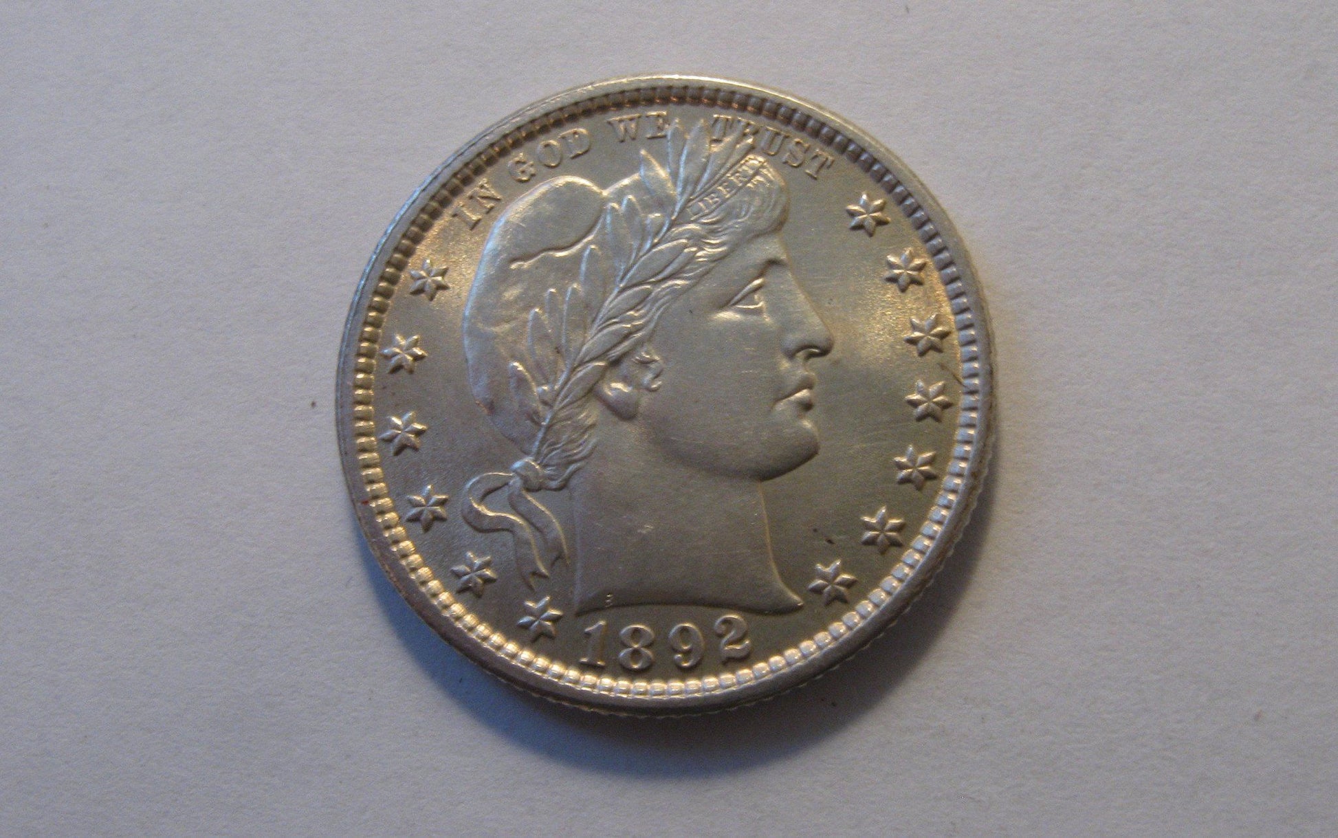 1892 Barber Quarter.  MS-65 | Of Coins & Crystals