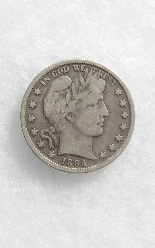 1894 Barber Half Dollar F-12 | Of Coins & Crystals