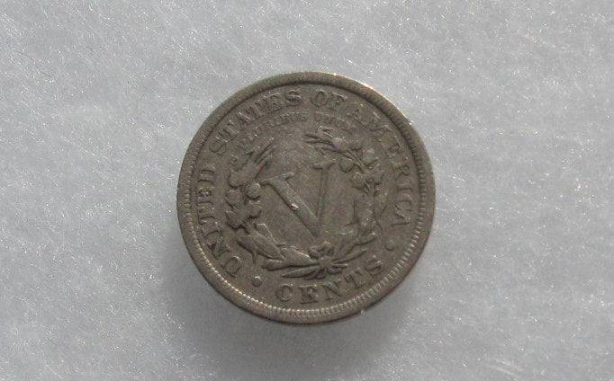 1894 V-Nickel F-12 | Of Coins & Crystals