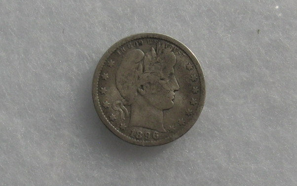 1896-O Barber Quarter G-4 | Of Coins & Crystals